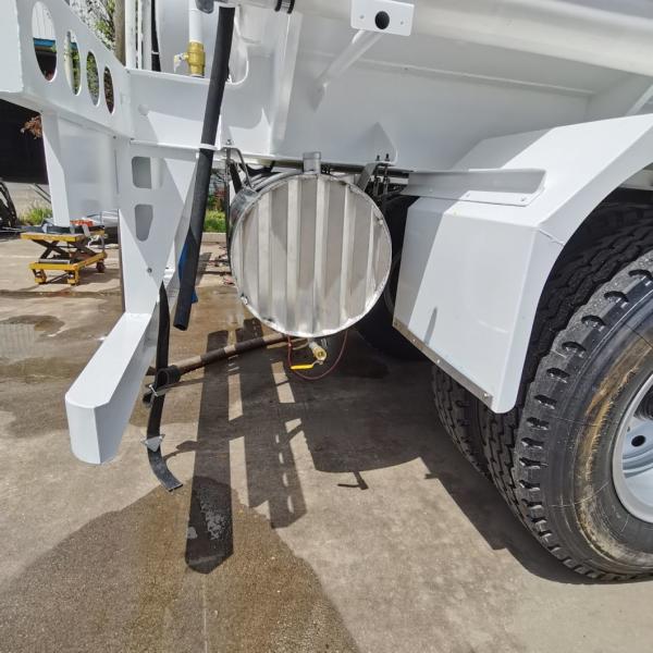 3 Axle Dry Bulk Cement Powder Tanker 45 Cbm Cement Silo Semi Trailer