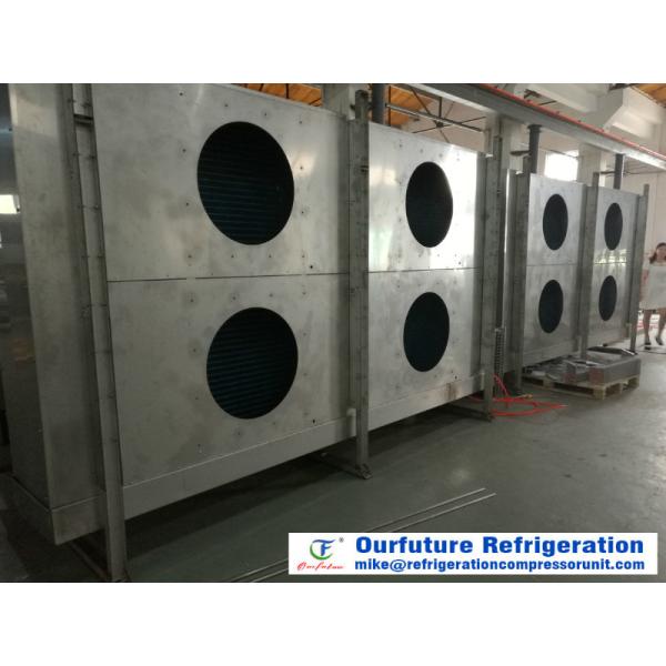 Water Flush Defrost Type Unit Cooler Evaporator For Meat And Chicken Cold Storage