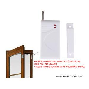 COMER door sensor 433mhz Wireless Magnetic Door Alarm detector for ip camera security