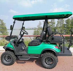 China China Made 4 Wheel Disc Brake Small Golf Cart High Chassis Electric Cheap Golf Cart 10 Inch Display 4 Seater Golf Cart C wholesale