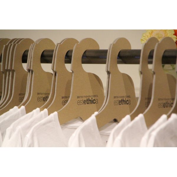 FSC Custom Recycled Cardboard Paper Hangers Non Slip Two Layers For Kids Shirt