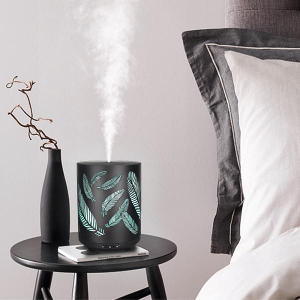 12w 260ml Ultrasonic Metal Aroma Diffuser Mini Essential Oil Diffuser