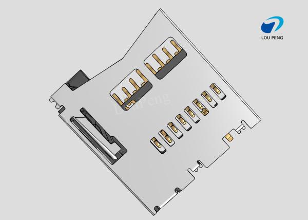 Quality SD Card Connectors, Secure Digital Compatible Card, 8 Position, Surface Mount, Right Angle for sale