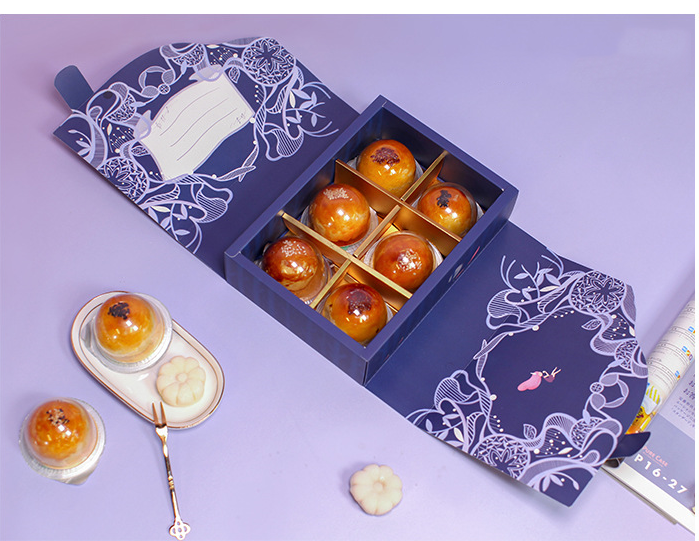 Recycled Materials Custom Cardboard Display Boxes With Window Pastry packaging
