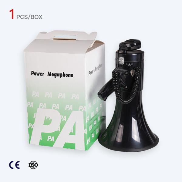 Quality 50W Battery Powered Megaphone Rechargeable Battery With Record Switch for sale