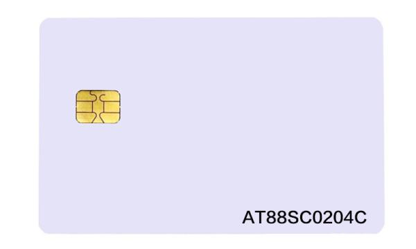 Quality PVC ISO 7816 CR80 AT88SC0204C Contact Smart Card for sale