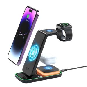 China 9V 2A input All In One Wireless Charger Four In One Night Light Wireless Charger wholesale