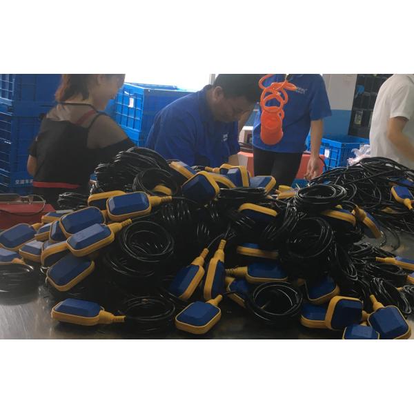 Blue Color Water Pump Float Switch / Water Level Switch For Pump Tank