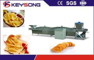 China PLC Control Potato Chip Fryer Equipment , Snack Potato Chips Frying Machine on sale