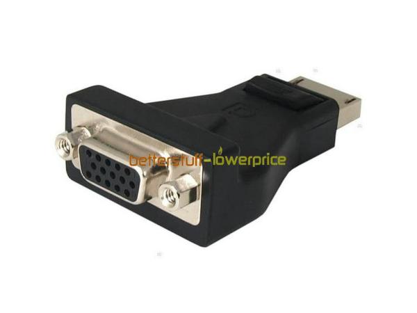 Quality 3.3V Laptops DisplayPort To VGA Converter Adapter For Dell / Acer Aspire / HP ProBook for sale