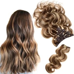 China Malaysian Weave Seamless Clip In Hair Extensions Smooth And Soft wholesale
