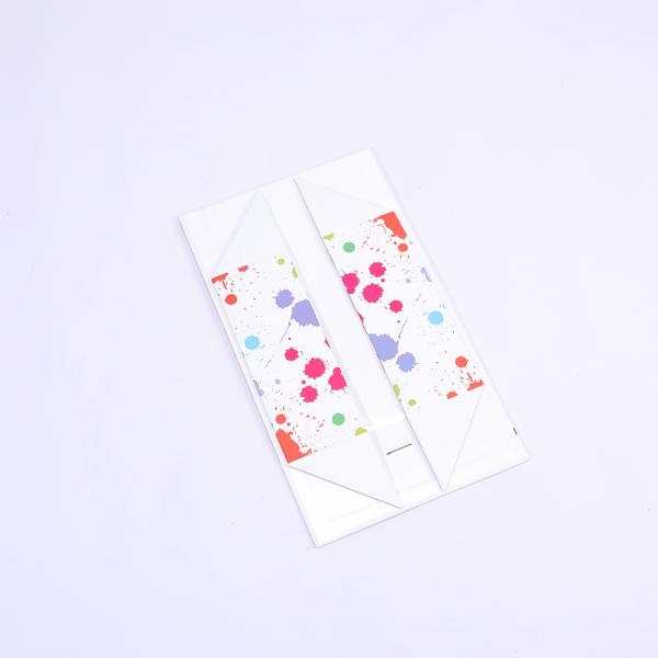 Cardboard Folding Magnet Box Custom Printed Packaging Magnetic Boxes with Ribbon