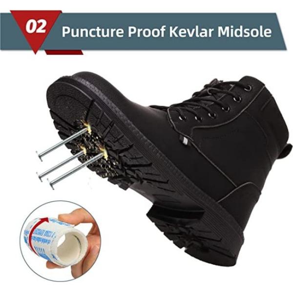Puncture Proof Cold Resistant Waterproof Safety Boots with Steel Toe for Winter Work