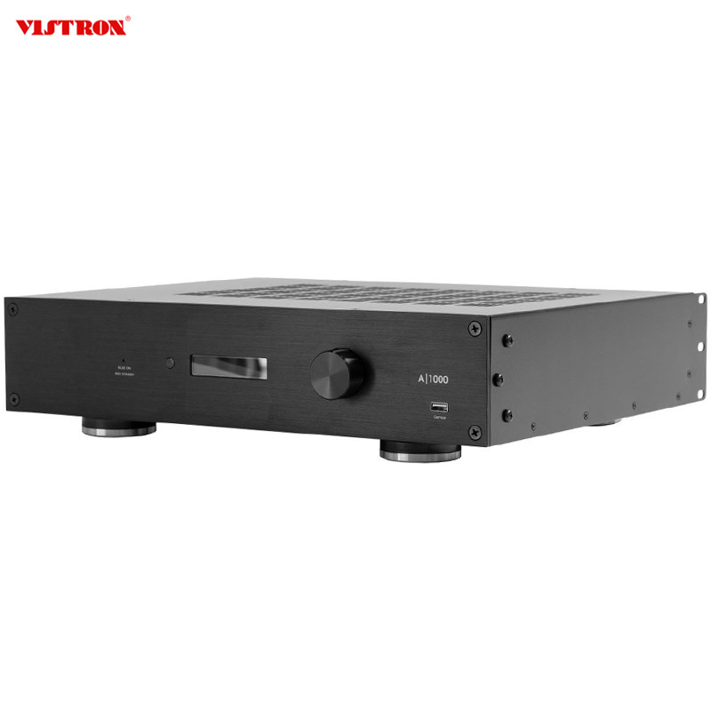 Super Bass 2U Class D Subwoofer Amplifier Home Theater Mono Amplifiers 1000W RMS