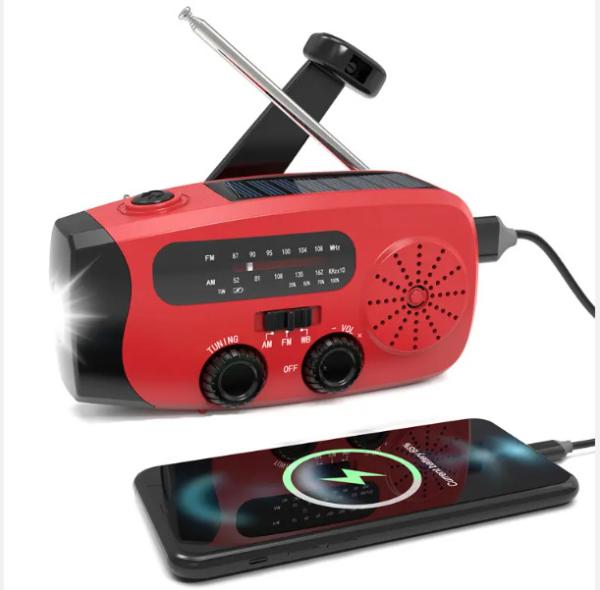 Quality Portable Solar Weather Radio Emergency Earthquake Flashlight for sale