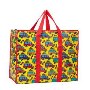 China Customized Size Printing Design Pp Woven Zip Shopping Polypropylene Bags Supplier wholesale