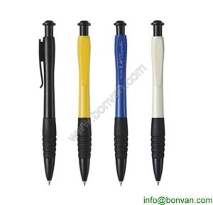 China plastic ball pen,click promotional pen,rubber plastic ballpoint pen wholesale