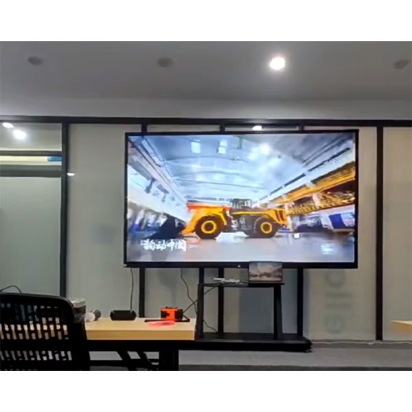 Height Adjustable Dual Sided Mobile Stand Smart Board Interactive Panel Whiteboard Large Touch Screen Displays