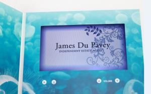 custom Multi - page handmade lcd video greeting card for fair display