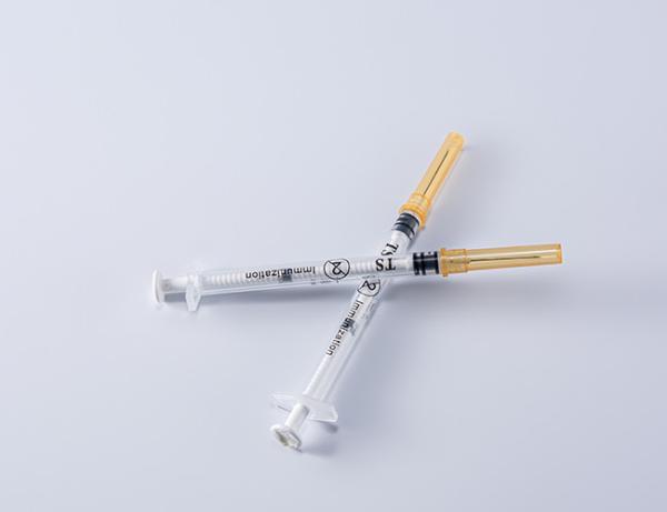 Quality Fixed Dose Immunization FDA510K Auto Disable Syringe 0.5 Ml With Needle for sale