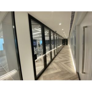 Customizable Movable Glass Partition Walls With Aluminum Frame