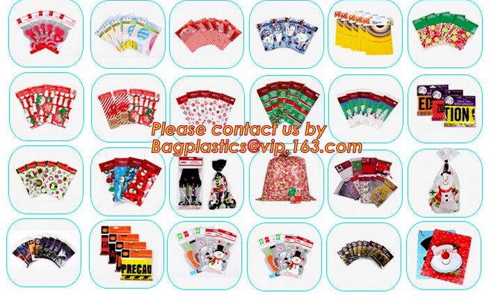 Custom CPE semitransparent printing frosted corded beaded gift bags,lovely children clothes gift packing plastic bag