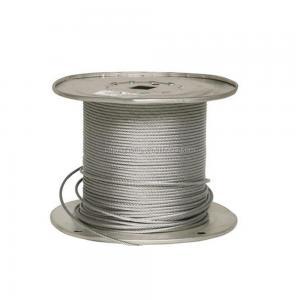 China Stainless Steel Wire Rope 3mm 1/8&quot; Stainless Stranded Wire 1x19 Cable Railing Solution wholesale