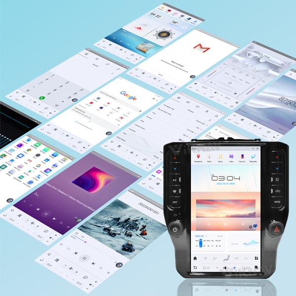 Viknav Car Radio For Dodge Ram (2020 2021 2022 2023) 11.8 Inch Android13 Auto Touch Screen GPS Head Unit Multimedia Play