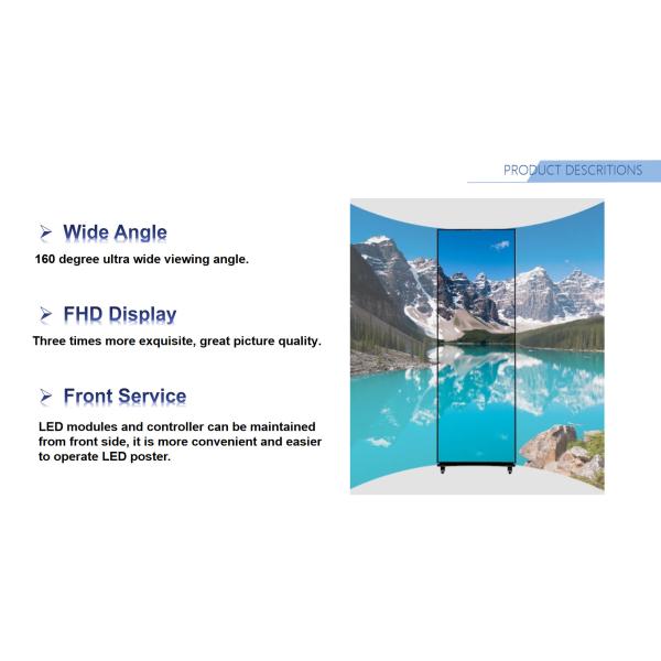 Frame-free Digital Poster Full Flip-chip Common Cathode COB Mini LED For Advertising