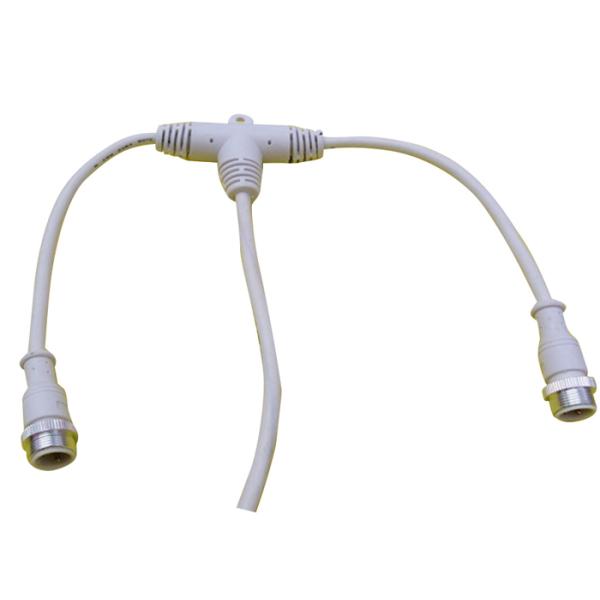 T Type 10A 2 Pins 400mm Waterproof Cable Wire