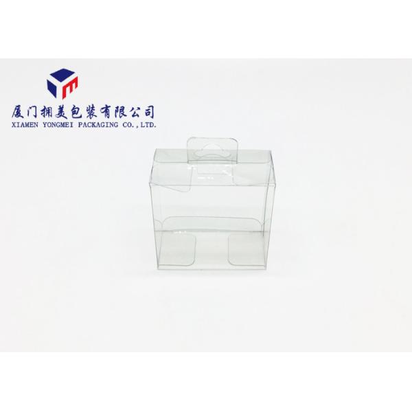 Rectangle Plastic Retail Packaging Boxes For Gifts Hang Strip On Top 7.3cm Height