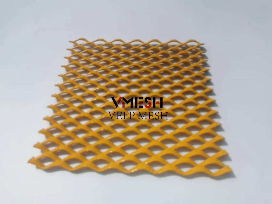 Architectural Facade Design Cladding PVDF Decorative Aluminum Expanded Mesh
