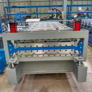 China Color Steel Double Layer Roll Forming Machine For Ibr Trapezoidal Roof Wall Panel wholesale