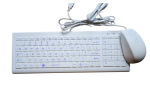 China Silicone IP68 Industrial Keyboard Mouse Combo With USB Cover Against Water on sale