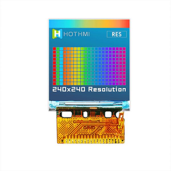 1.3 Inch TFT SPI LCD Custom Display Solutions 240x240 Square