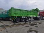 3 Axle Front Hydraulic Lift Semi Dump 24CBM High Efficiency Unloading With A