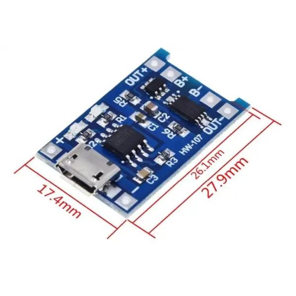 TP4056 1A lithium battery charging board 18650 charger module with charging protection