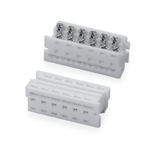China 1.27mm Pitch White IDC Connector 4 6 8 10 20 24 Pin Flat Cable Connector on sale