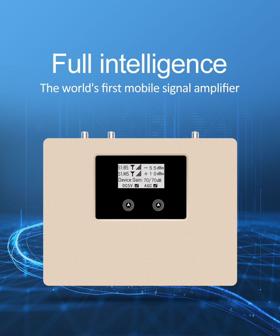 2G 3G 4G 70dB Dual Band Range Extender LCD Display Wifi Booster