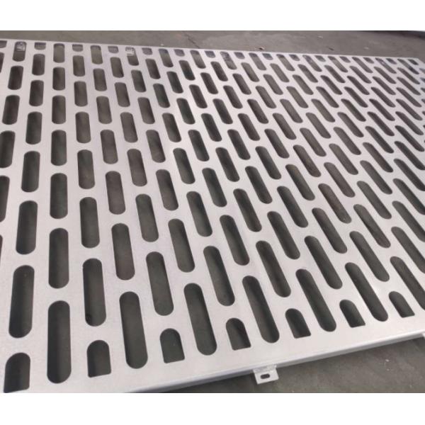 Oem Customized Building Facade Use Square Hole Perforated Sheet Metal
