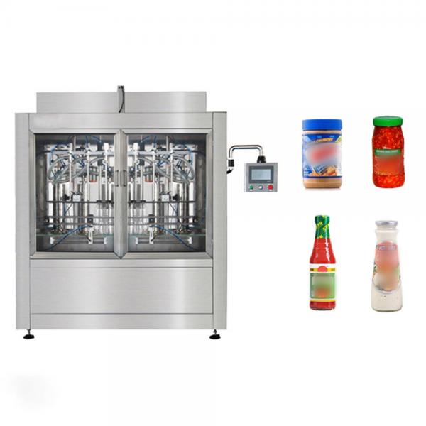 Quality Automatic Mixed Mayonnaise Sauce Jar Filling Machine With Servo Motor Driver for sale