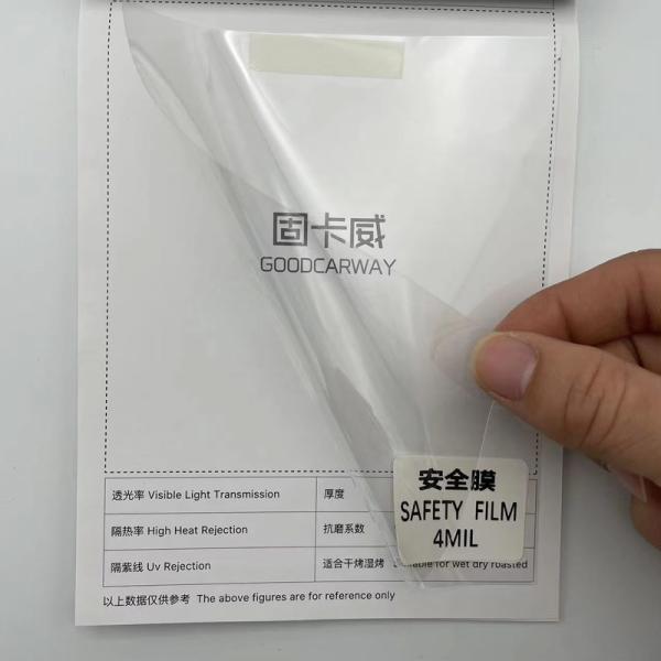 4mil 8mil 24mil Security Window Film PET Car Windshield Armor Safety Window Tint Glass Protection Film