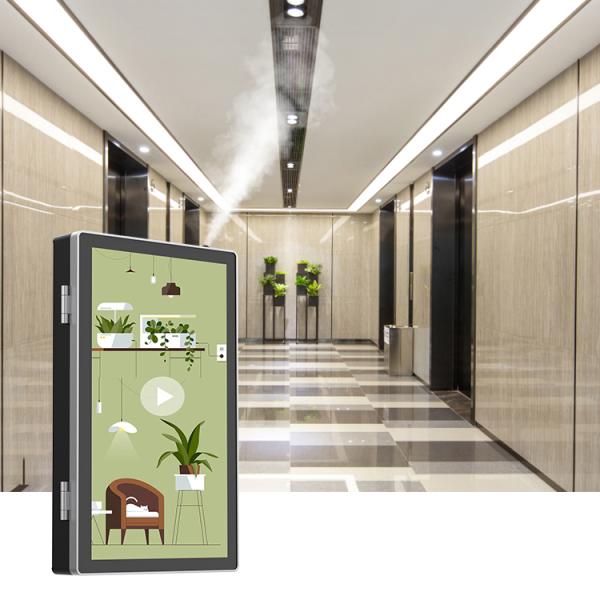 HOMEFISH 500ml Aroma Diffuser Wifi Bluetooth App Control Wall-mounted Commercial Scent Diffuser with Advertising Video Play