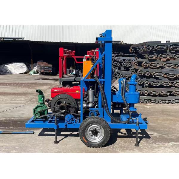 Trailer Mounted Water Well Drilling Rig With 50mm Drilling Rod For 150M Depths