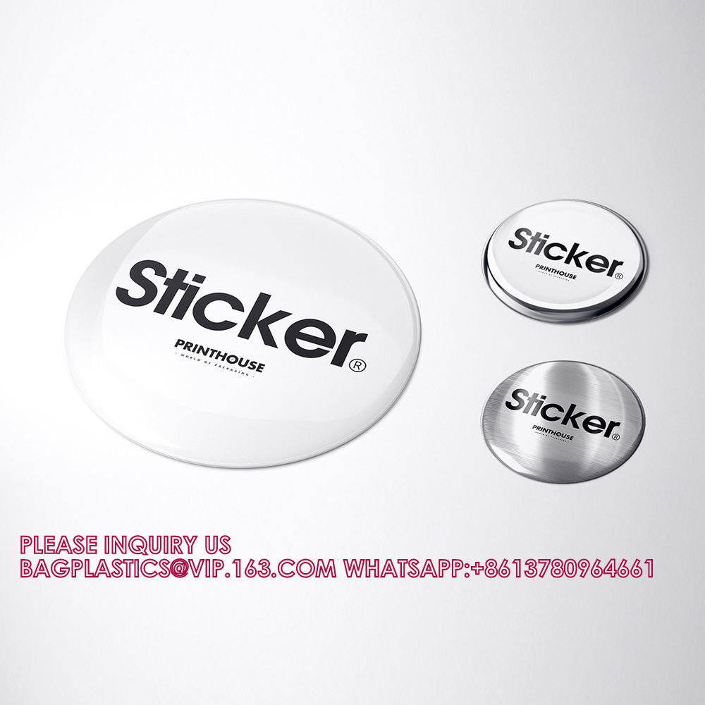 Eco-Friendly Custom Clear Epoxy 3d Dome Sticker Transparent Silicone Labels Rectangular 3D Epoxy Stickers
