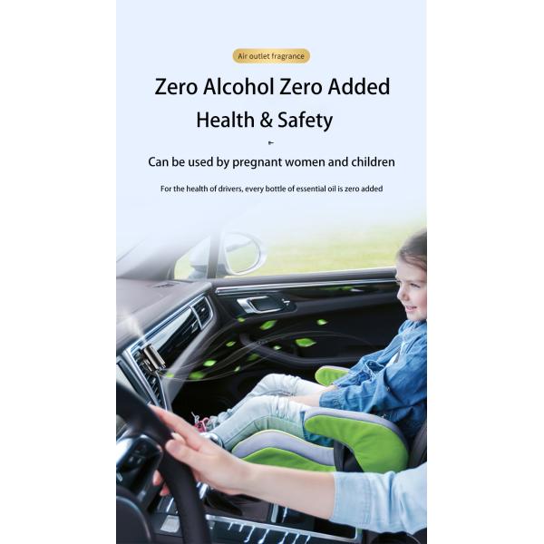 HOMEFISH USB Rechargeable Waterless Car Aroma Diffuser ARM Auto Sensing Aroma Humidifier