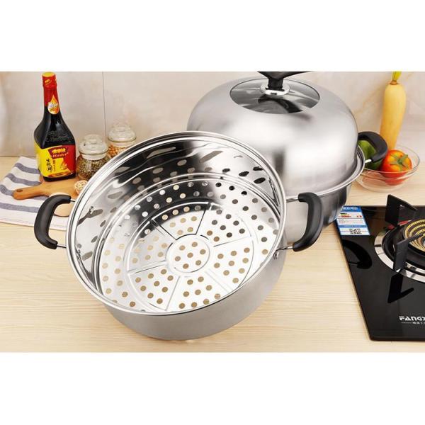 Amazon Top Seller Kitchen Cooking Induction Multi-Layer Stainless Steel Steamer Pot With Bakelite Handle