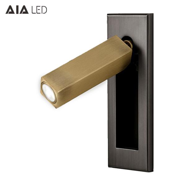 Contemporary interior IP20 hotel led reading wall lamp adjustable led bed wall lights led headboard wall light