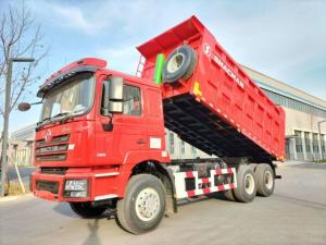 10 Tyres SHACMAN 30t Dump Truck F3000 6x4 380Hp EuroII Red Tipper Diesel Engine