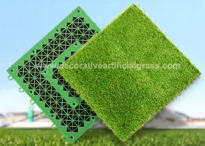 Self-Draining Artificial Grass Turf Permeable Backing Interlocking Grass Mats